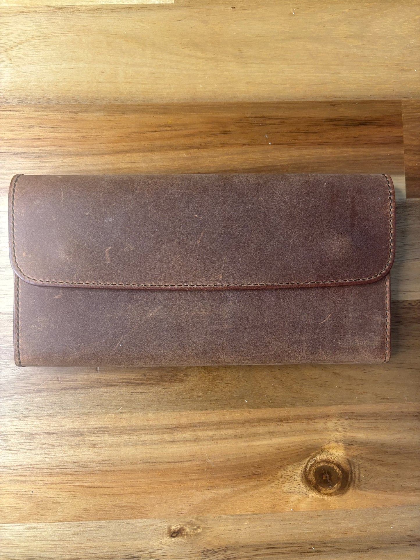 Moonster Rustic Brown Leather Wallet