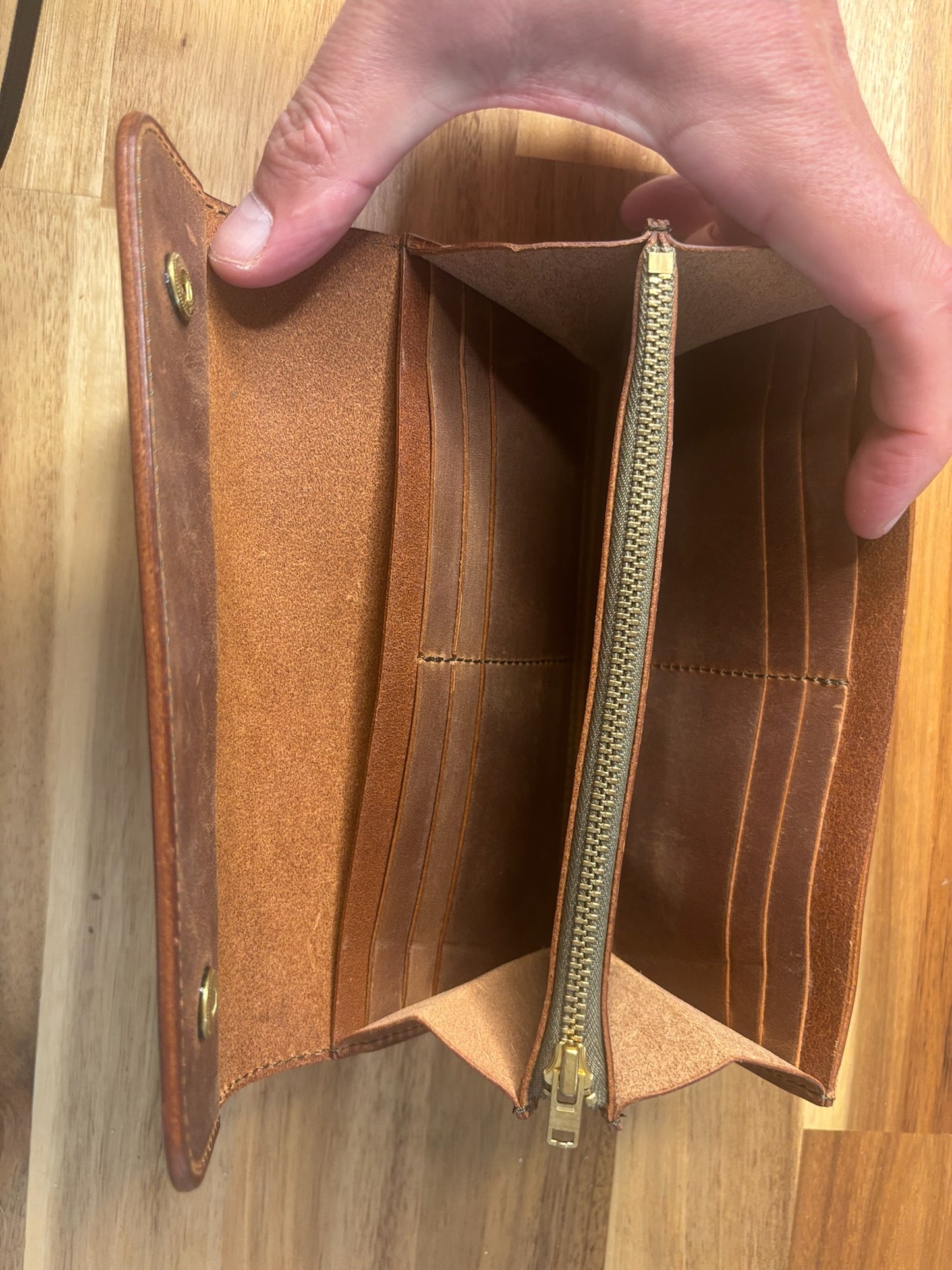 Moonster Rustic Brown Leather Wallet