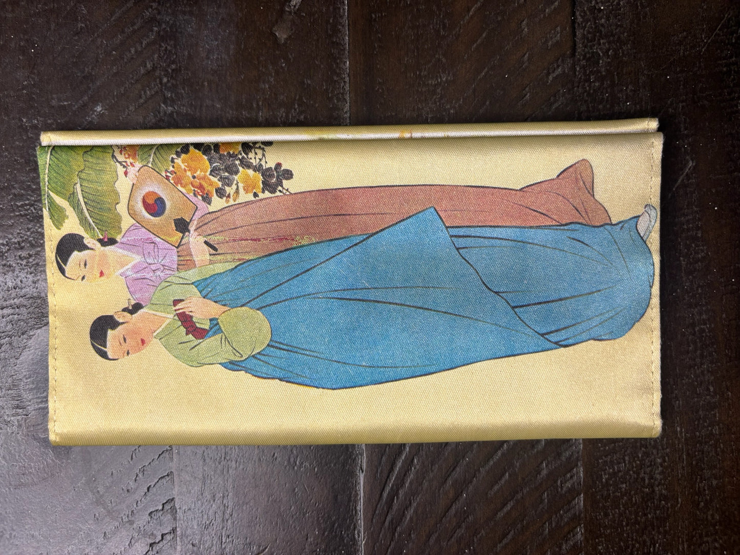 Vintage Japanese Geisha Fabric Wallet