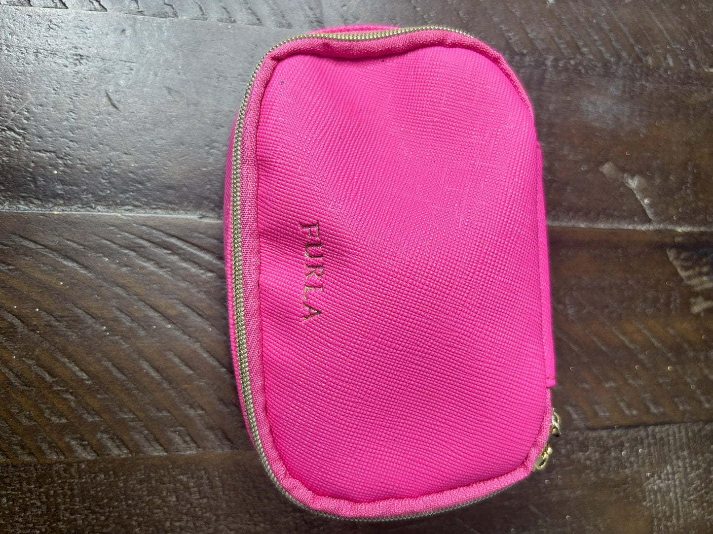 Furla Pink Travel Jewelry Case