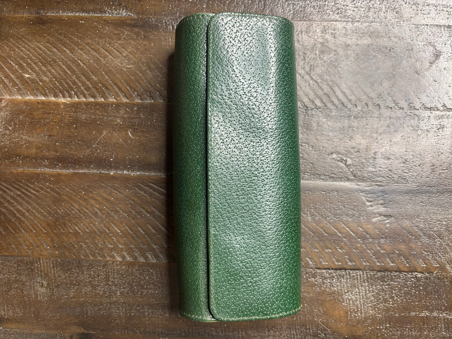Green Roll-Up Travel Tie Case