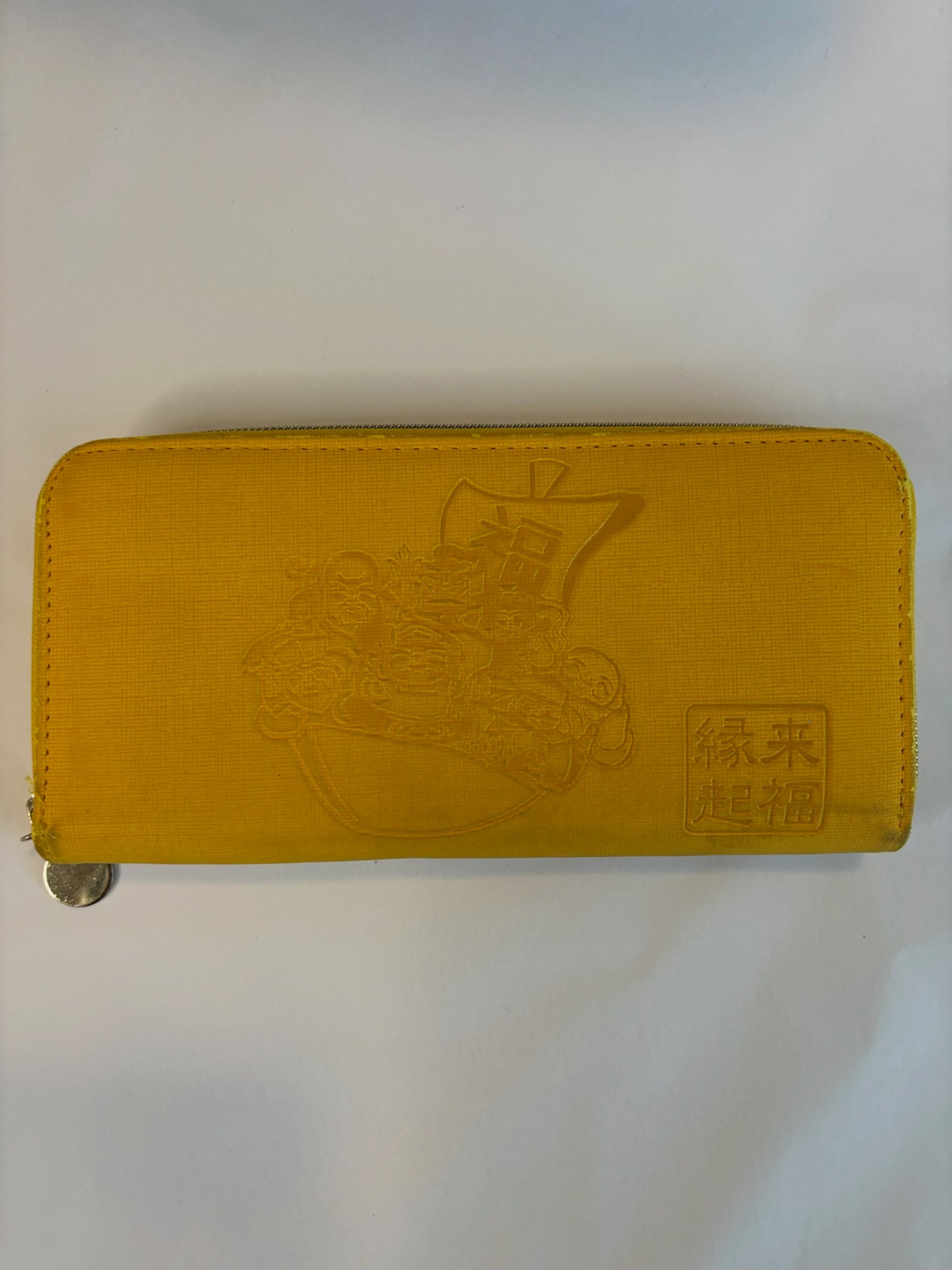 Seven Lucky Gods Yellow Long Wallet