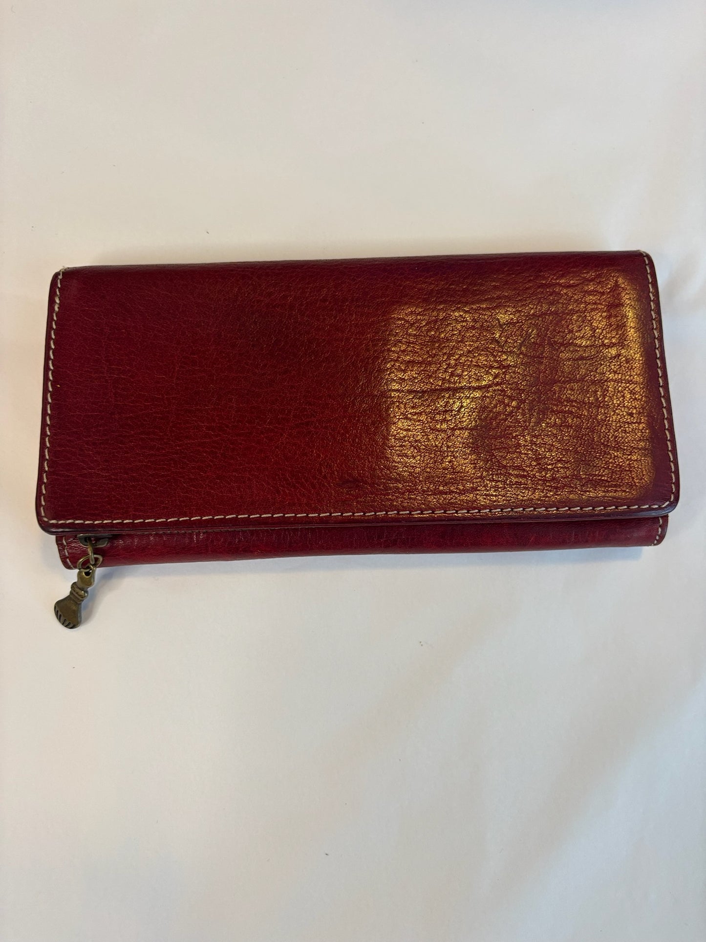 Fossil Red Leather Wallet