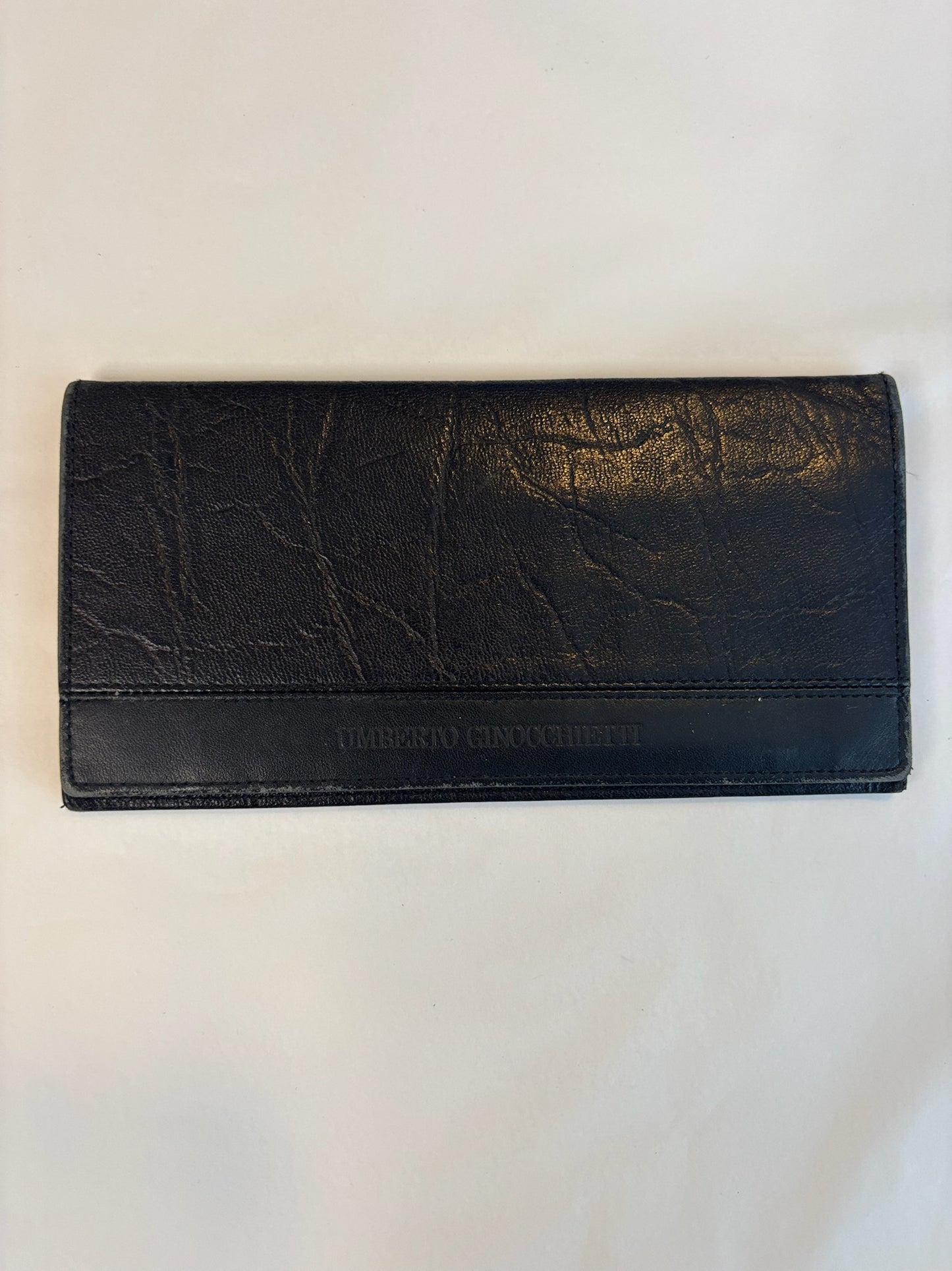 Umberto Ginocchietti Black Long Wallet