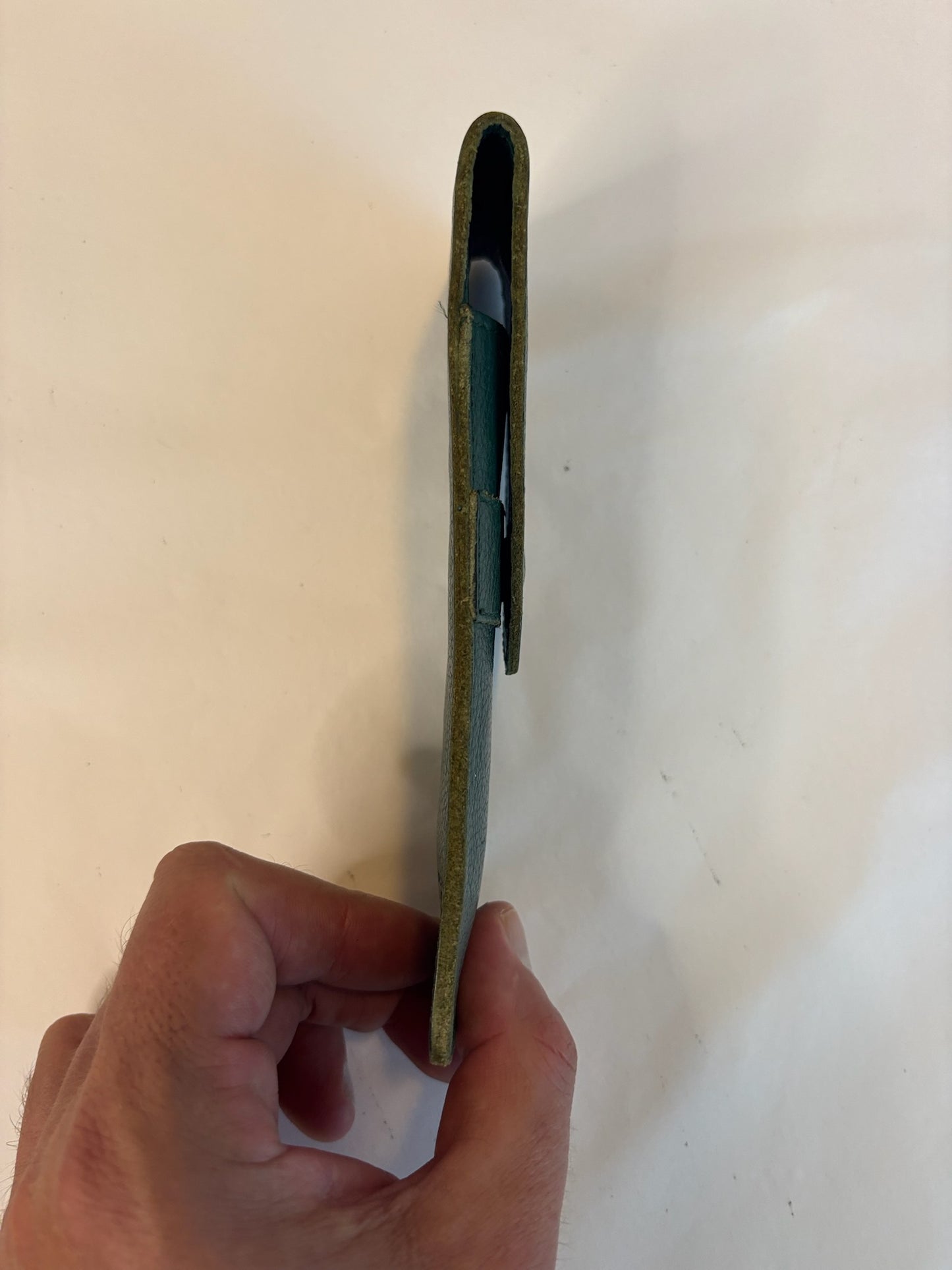 Il Bisonte Green Leather Pen Case