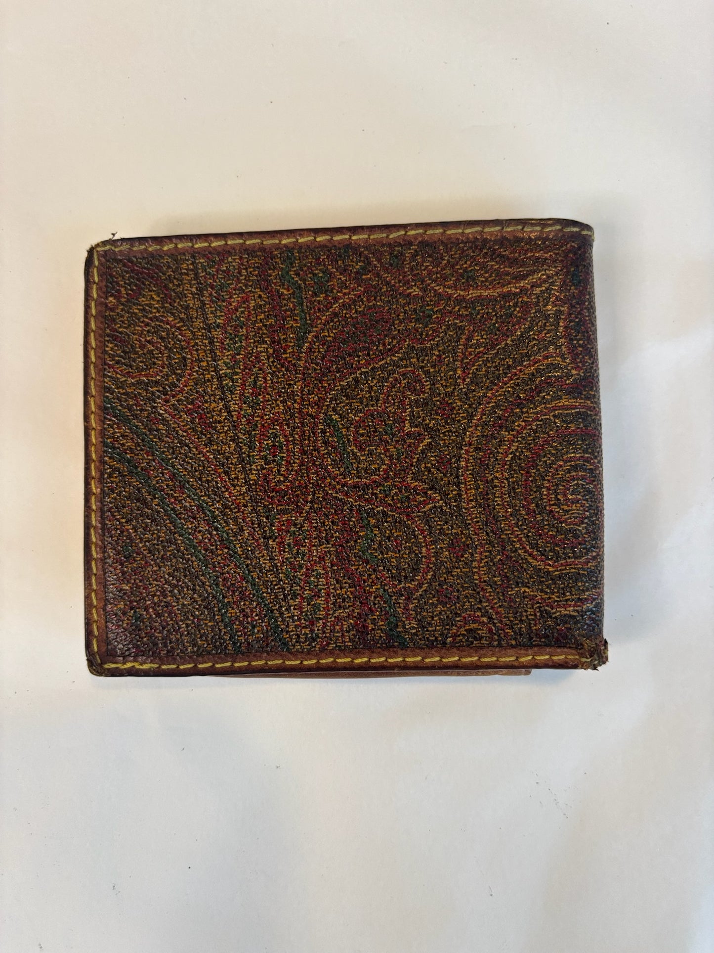 Etro Paisley Jacquard Bi-Fold Wallet