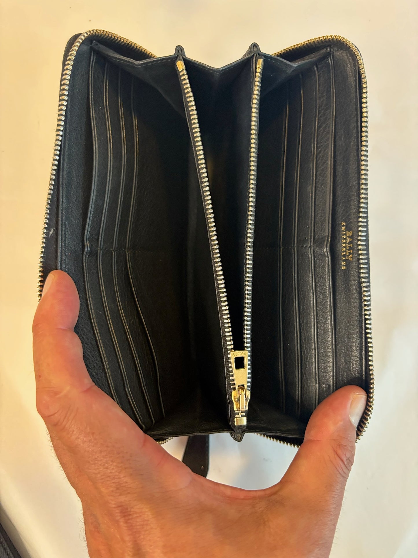 Bally Black Long Wallet