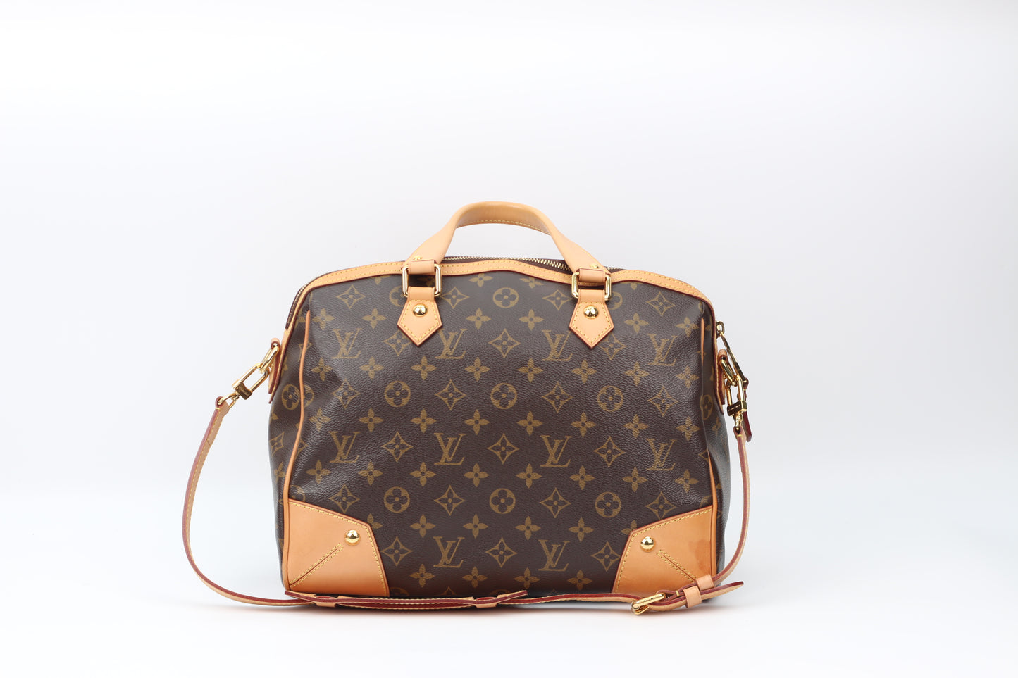 Louis Vuitton Brown PVC Monogram Canvas Retiro PM Shoulder Bag M40325 (V12104130PL)