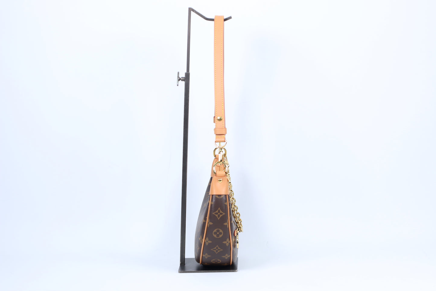 Louis Vuitton Brown PVC Monogram Loop Hobo ONE Shoulder Bag M81098 (VC12190428H)