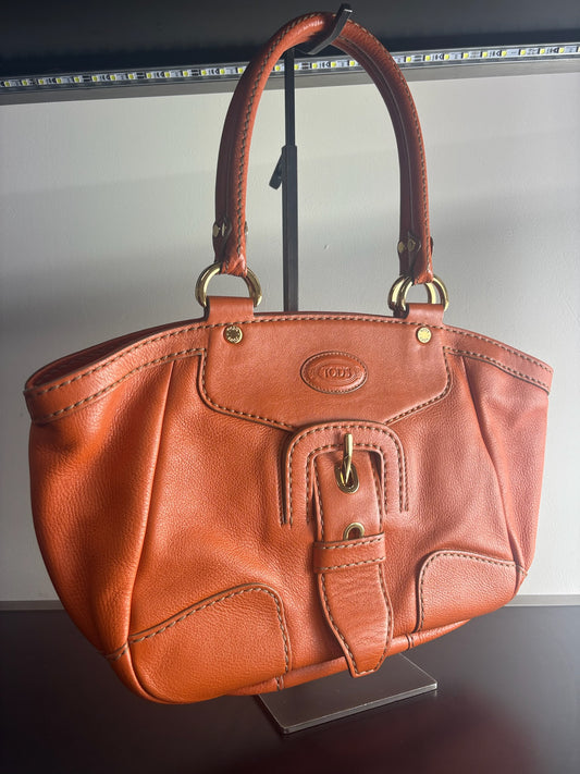 Tod's Carey Leather Satchel