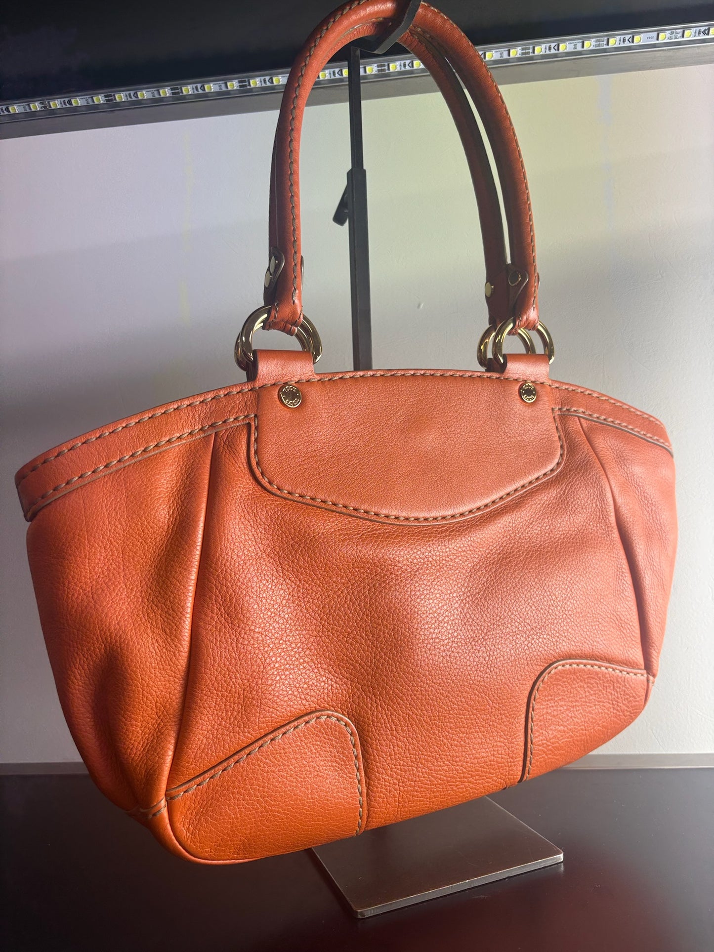 Tod's Carey Leather Satchel