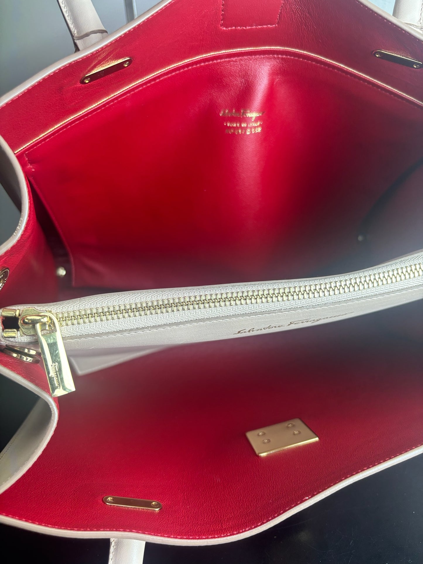 Salvatore Ferragamo Leather Tote Bag