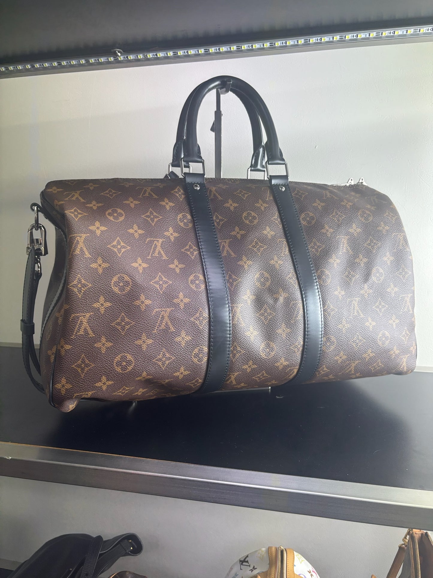Louis Vuitton Keepall Bandoulière 45 Monogram Macassar