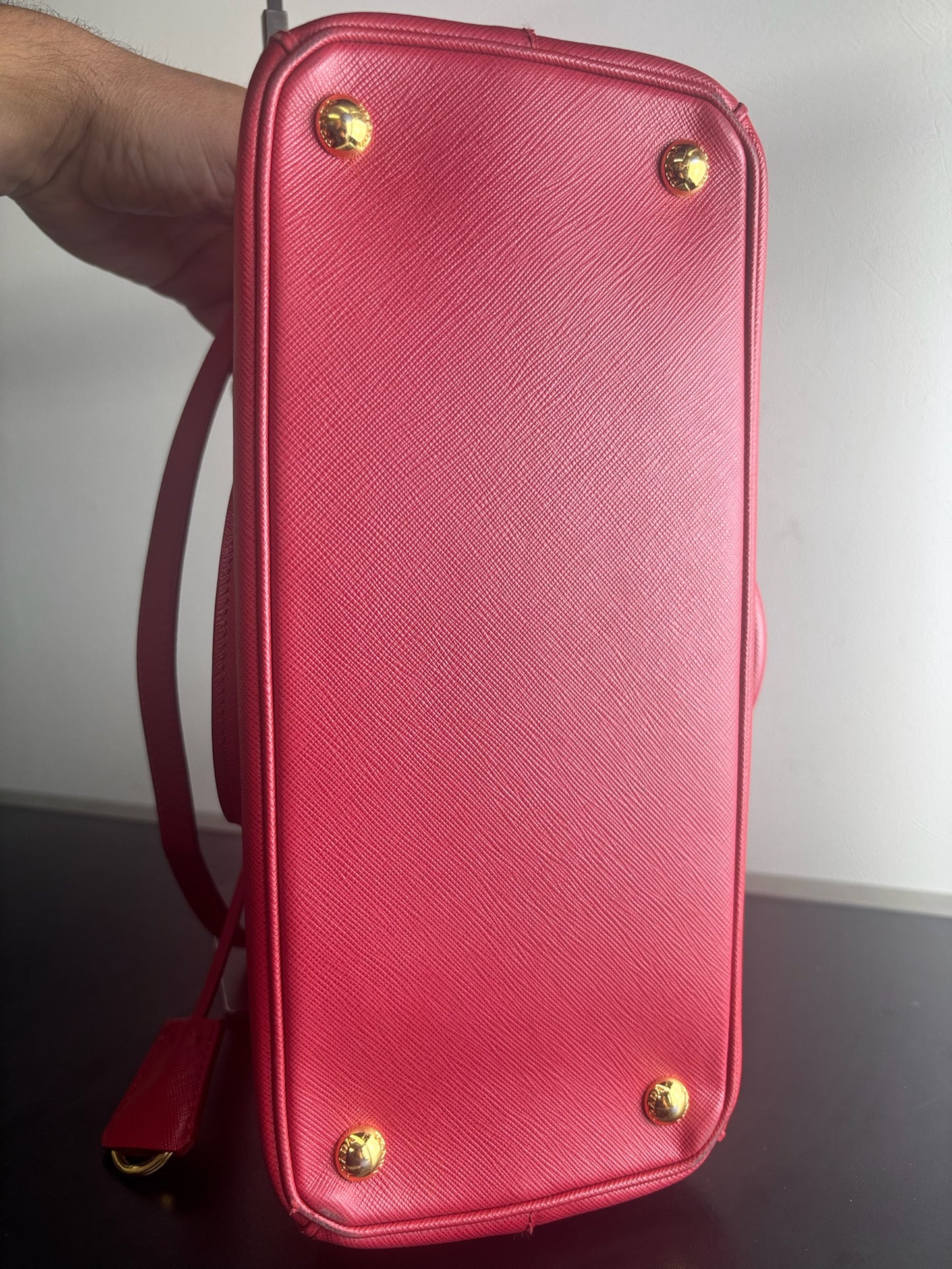 Prada Red Saffiano Galleria Handbag