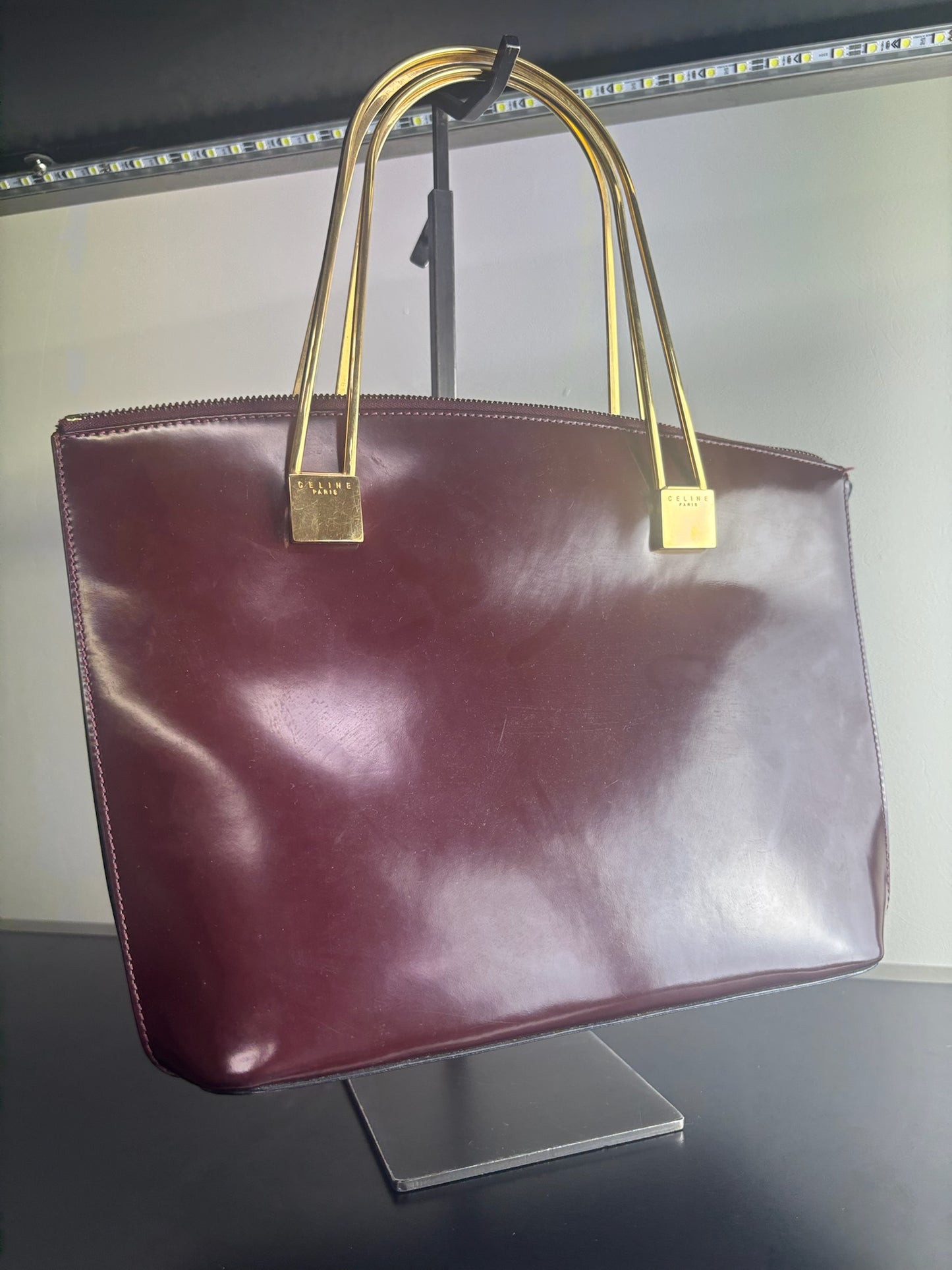 Vintage Celine Patent Leather Handbag