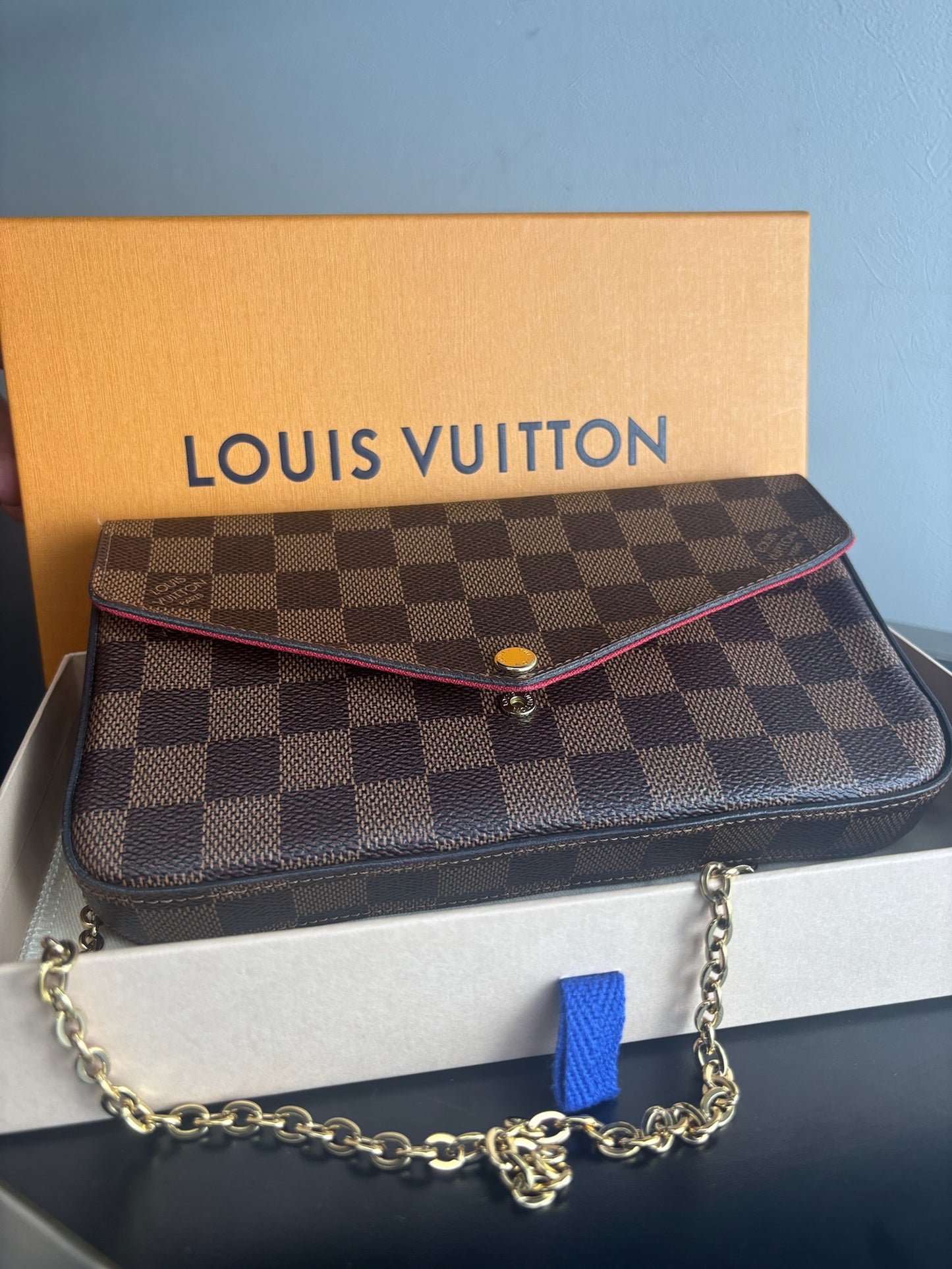 Louis Vuitton Félicie Pochette Damier Ebene