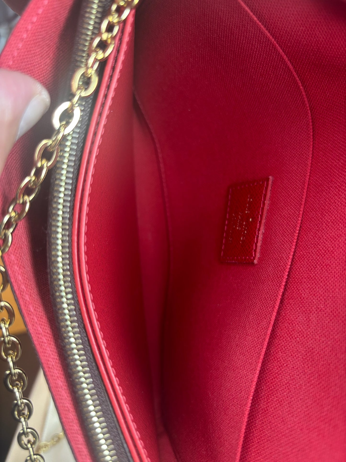 Louis Vuitton Félicie Pochette Damier Ebene