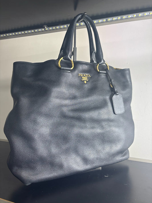 Prada Vitello Daino Shopping Tote