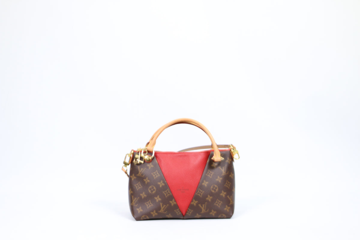 Louis Vuitton Red PVC Monogram Canvas V Tote BB Shoulder Bag M43966