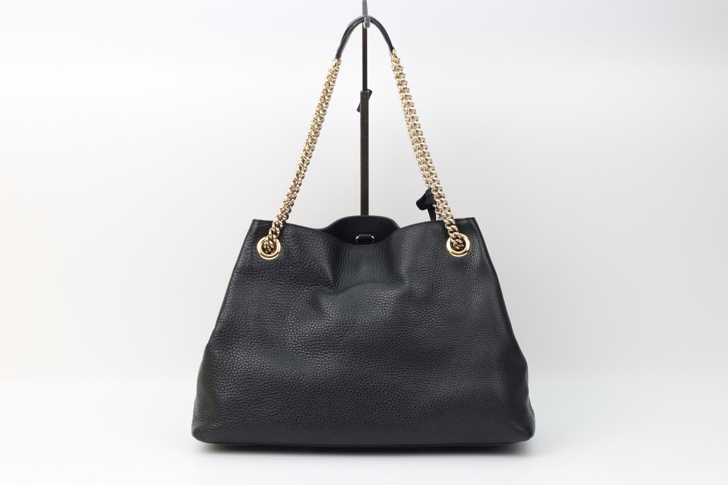 Gucci Black Leather Gold Hardware Soho Tassel One Shoulder Bag 308982 (V72050202H)