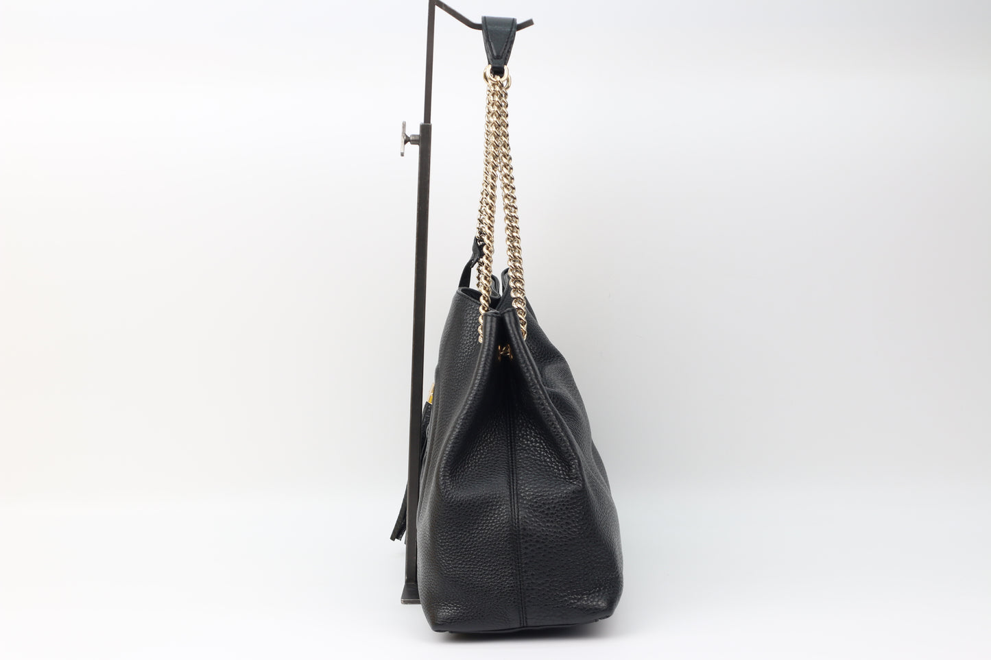 Gucci Black Leather Gold Hardware Soho Tassel One Shoulder Bag 308982 (V72050202H)