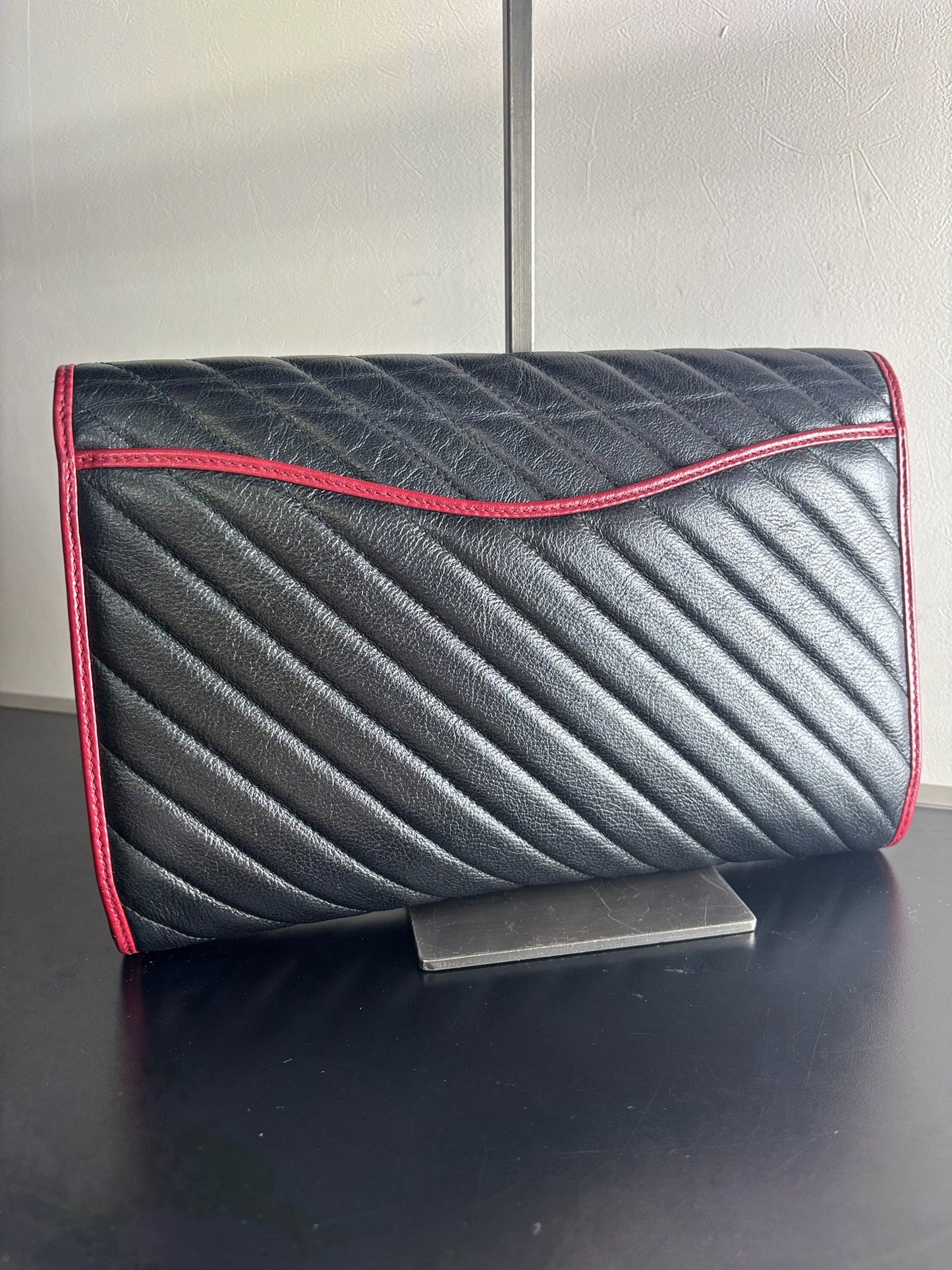 Gucci GG Marmont Torchon Quilted Leather Clutch