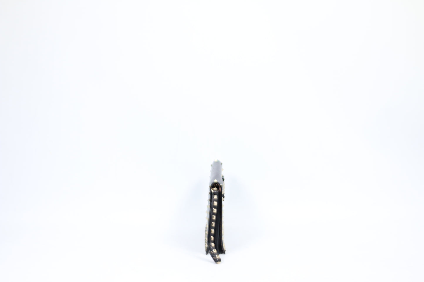 Valentino Black Leather Rockstud ONE Clutch IW2B0399