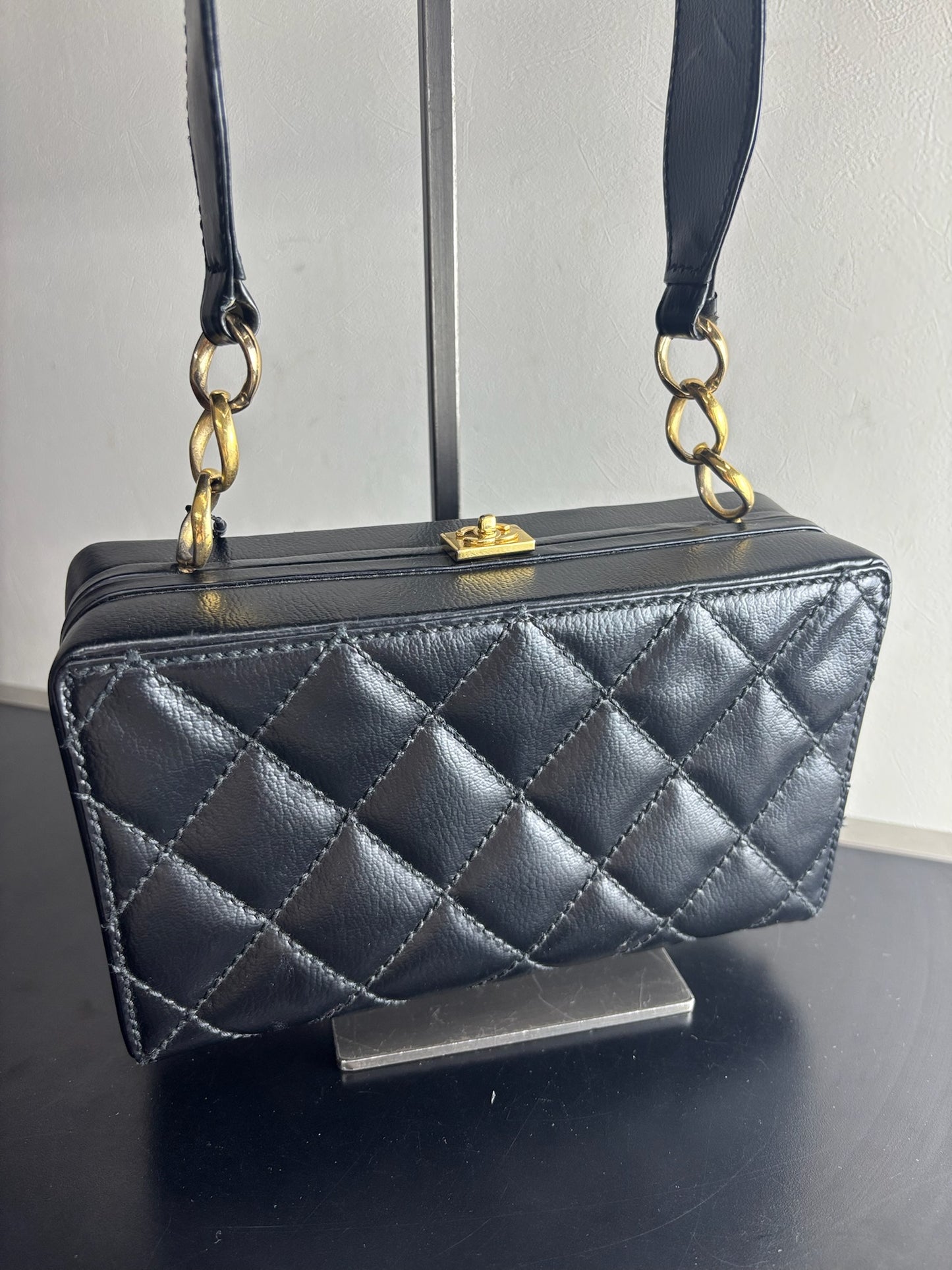 Chanel Wild Stitch Quilted Box Shoulder Bag
