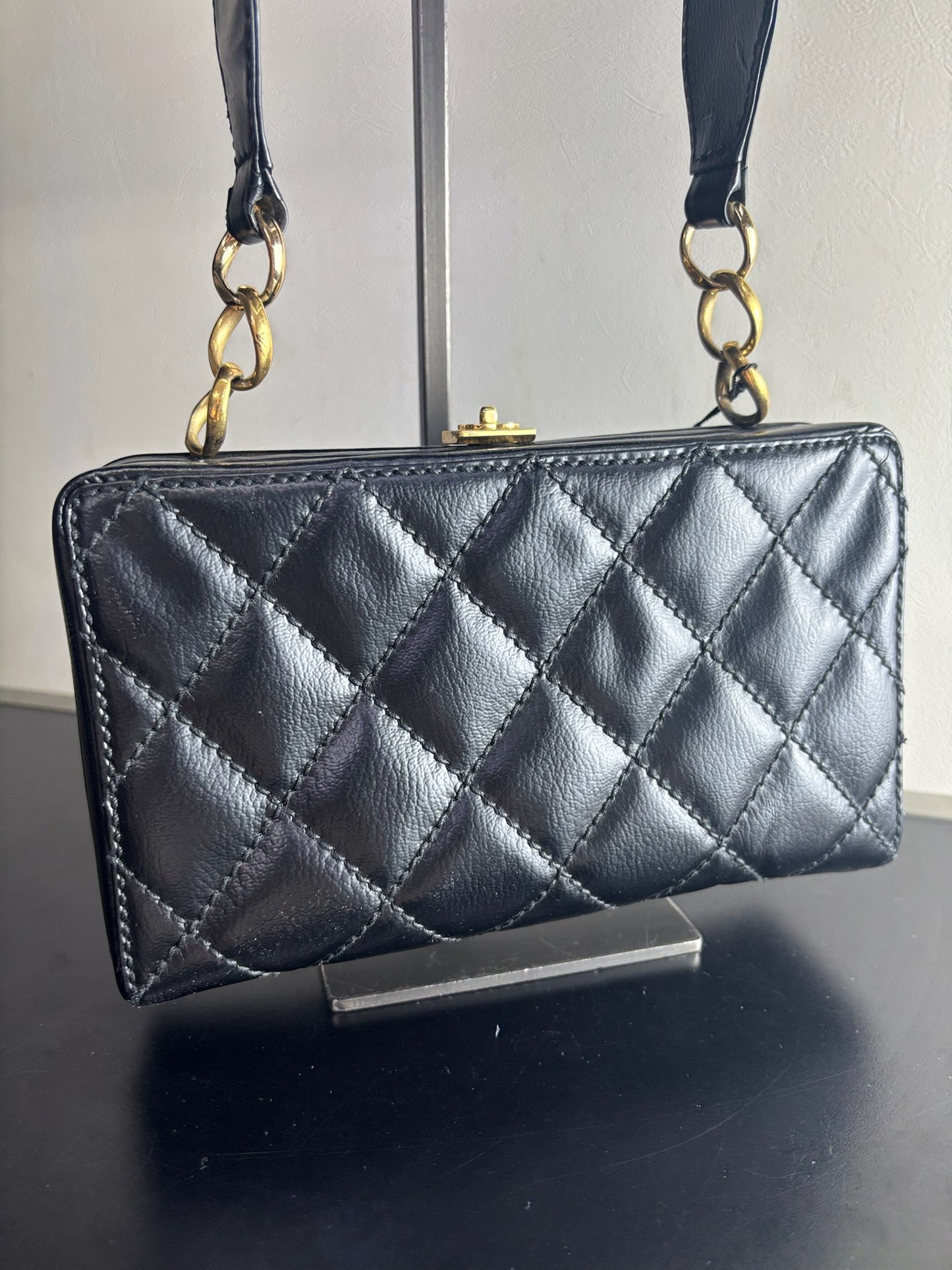 Chanel Wild Stitch Quilted Box Shoulder Bag