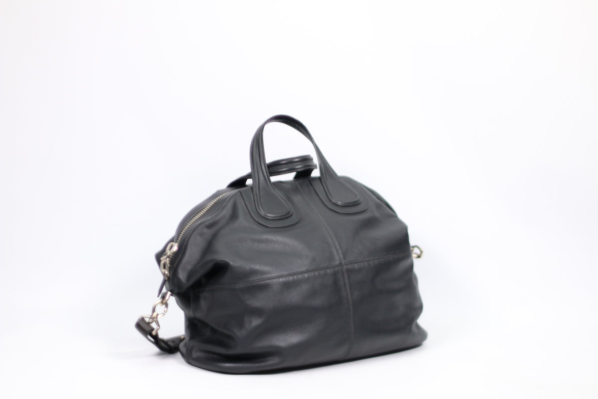 Givenchy Black Leather Nightingale Large Shoulder Bag 11H5002007