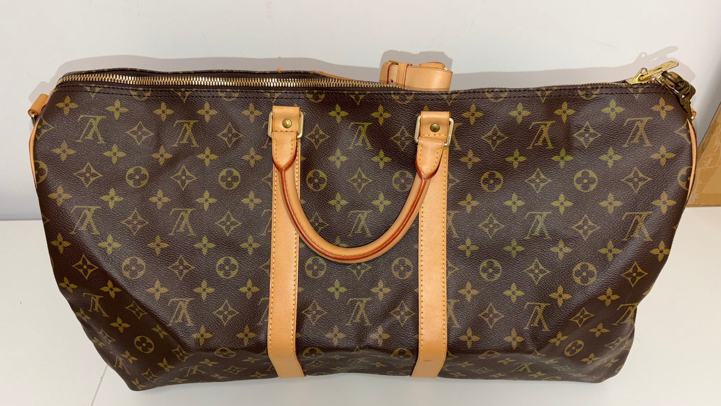 Louis Vuitton Keepall Bandoulière 55 travel bag (JPD04-41)