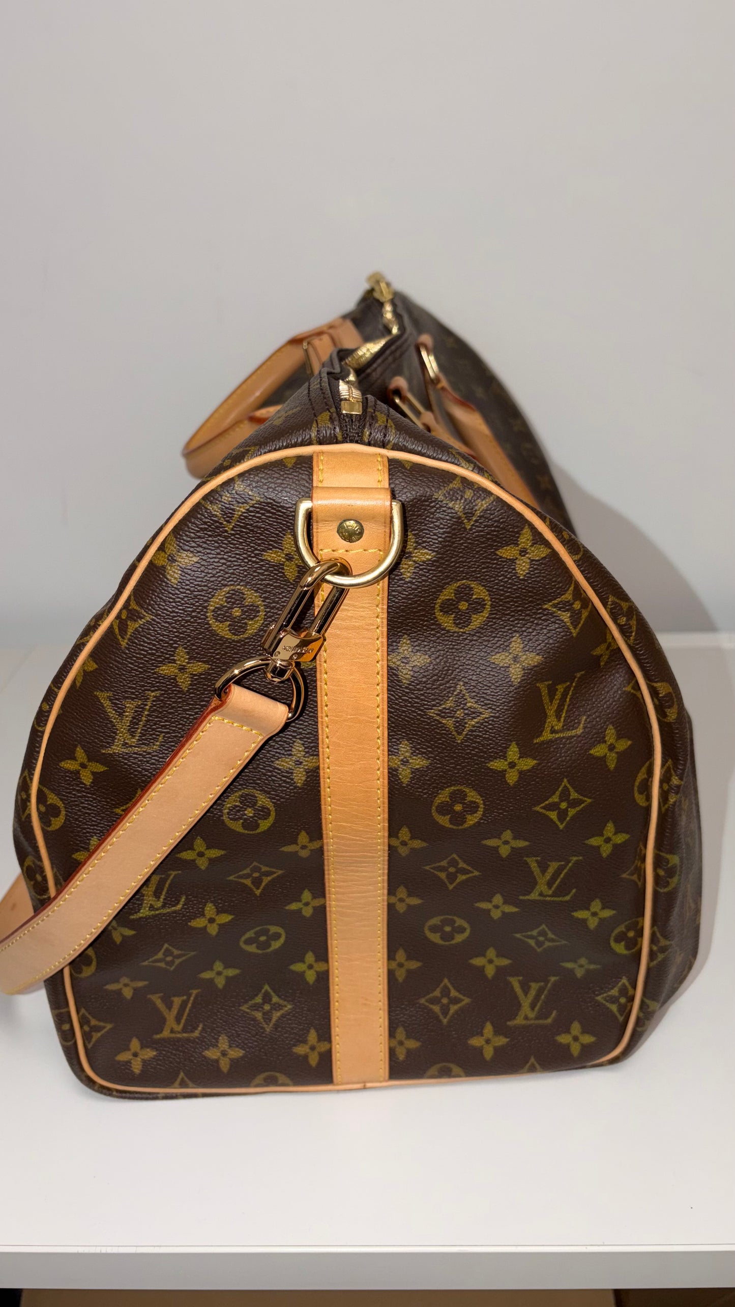 Louis Vuitton Keepall Bandoulière 55 travel bag (JPD04-41)