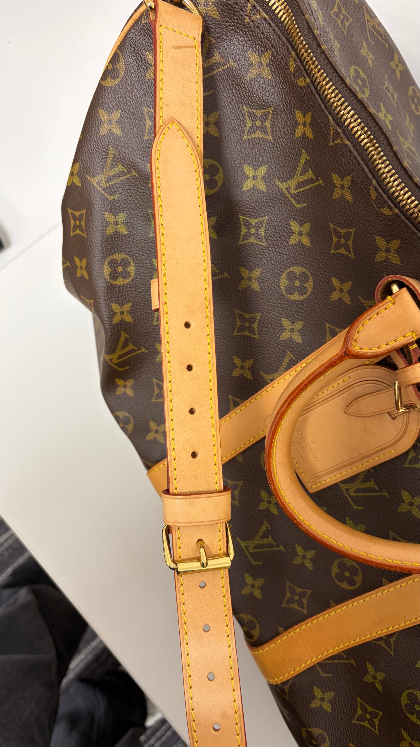 Louis Vuitton Keepall Bandoulière 55 travel bag (JPD04-41)