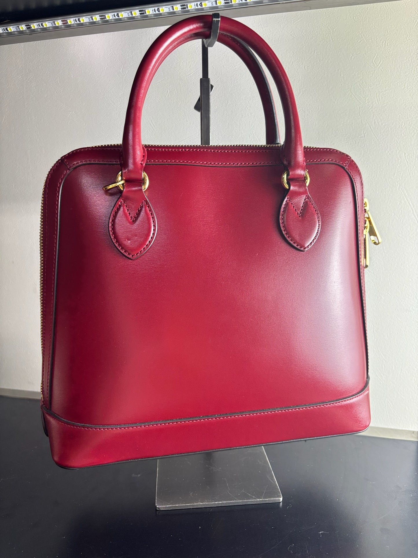 Gucci Red 1955 Horsebit Top Handle Bag