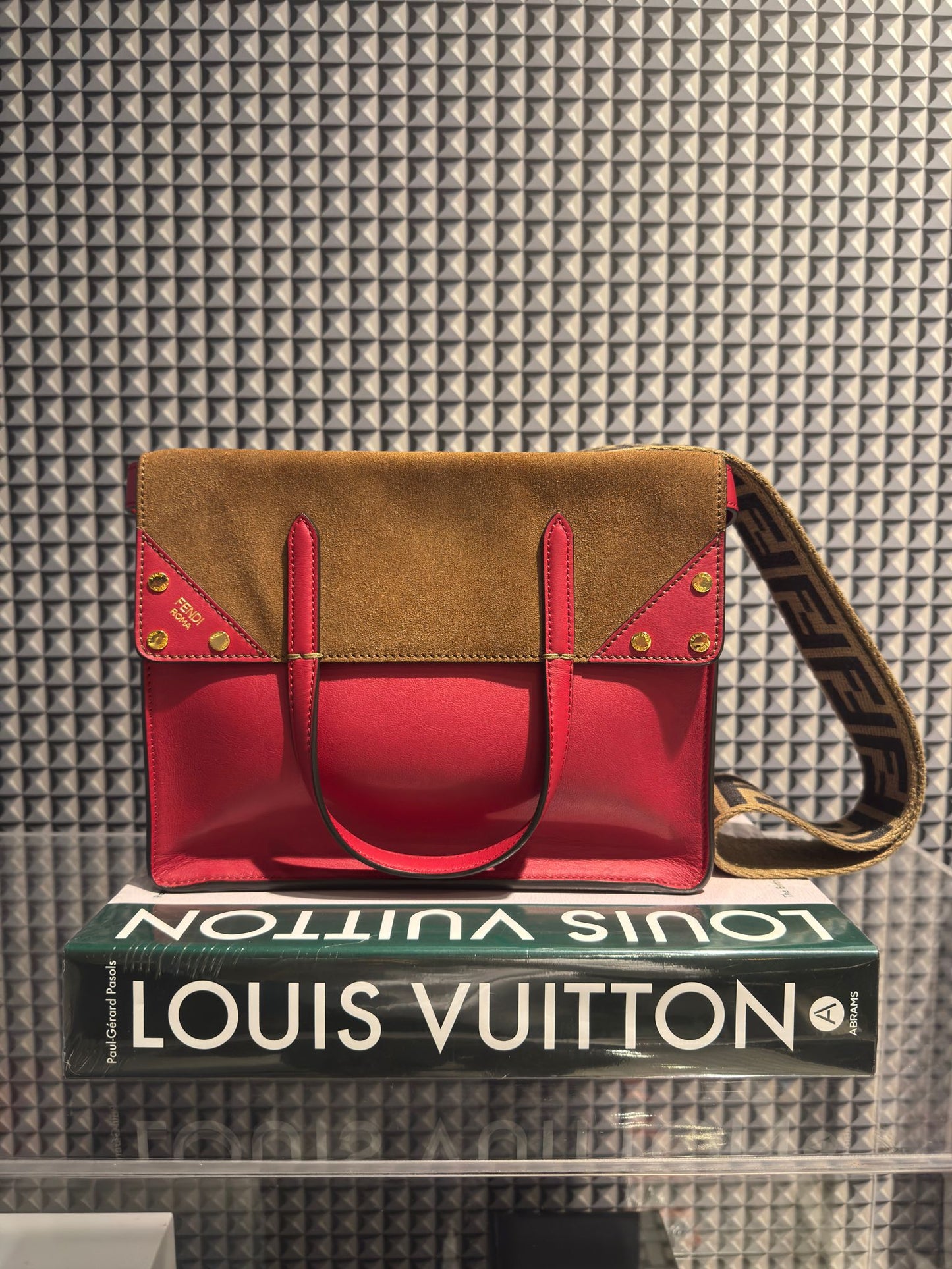 Fendi Flip Leather Handbag