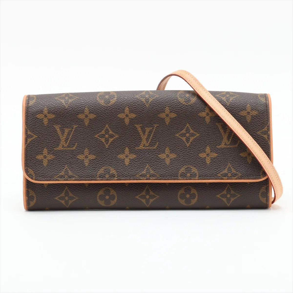 Louis Vuitton Monogram Pochette Twin GM FL1010 Brown