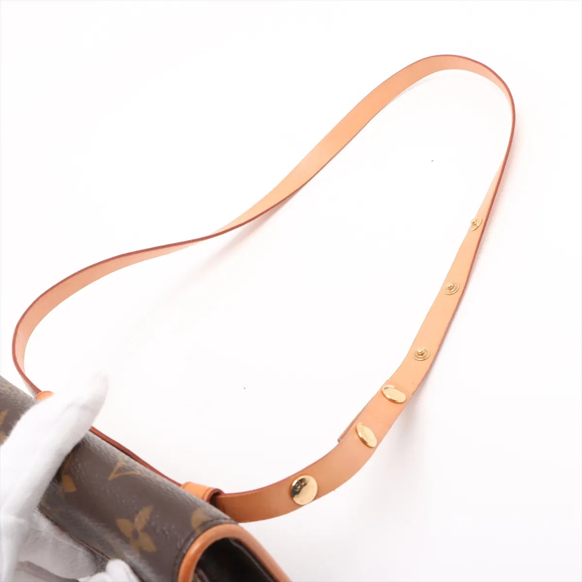 Louis Vuitton Monogram Pochette Florentine FL0052 Brown