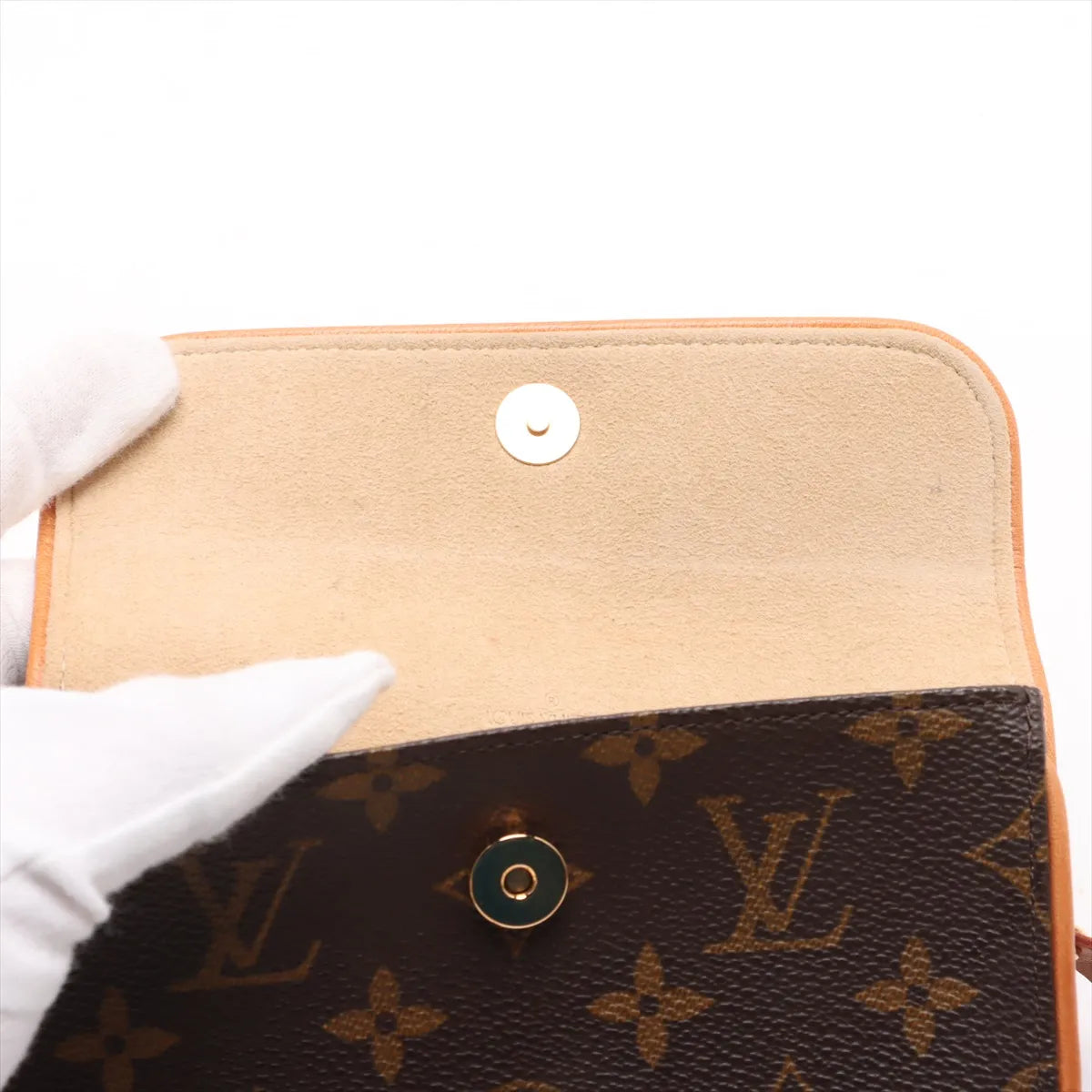 Louis Vuitton Monogram Pochette Florentine FL0052 Brown