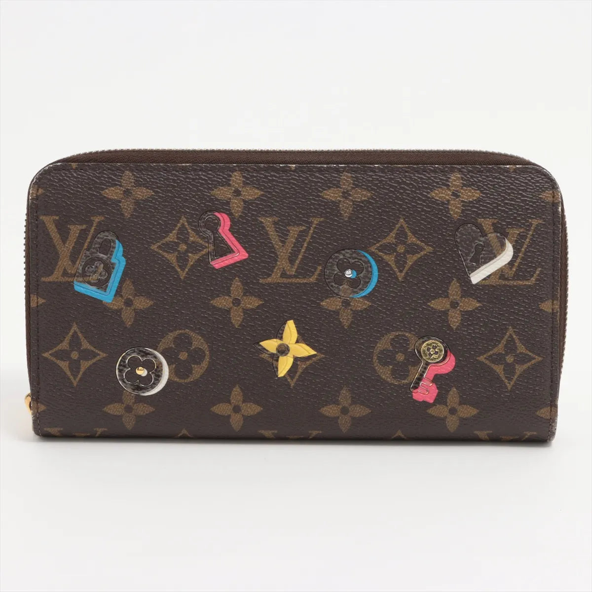 Louis Vuitton Monogram LOVE LOCK Zippy Wallet (SB08-917)