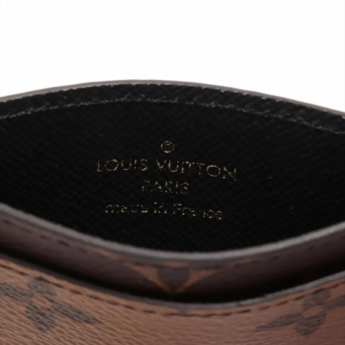 Louis Vuitton Monogram Reverse Porte Cartes Sampur Card Holder (SB08-877)