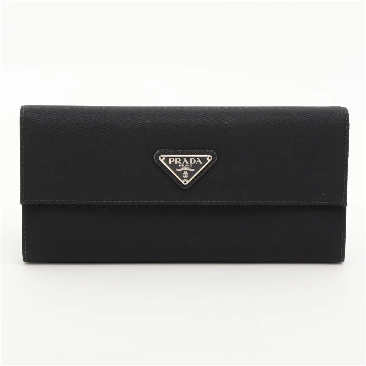 Prada Tessuto  Nylon Long  Wallet Black (SB08-1527)
