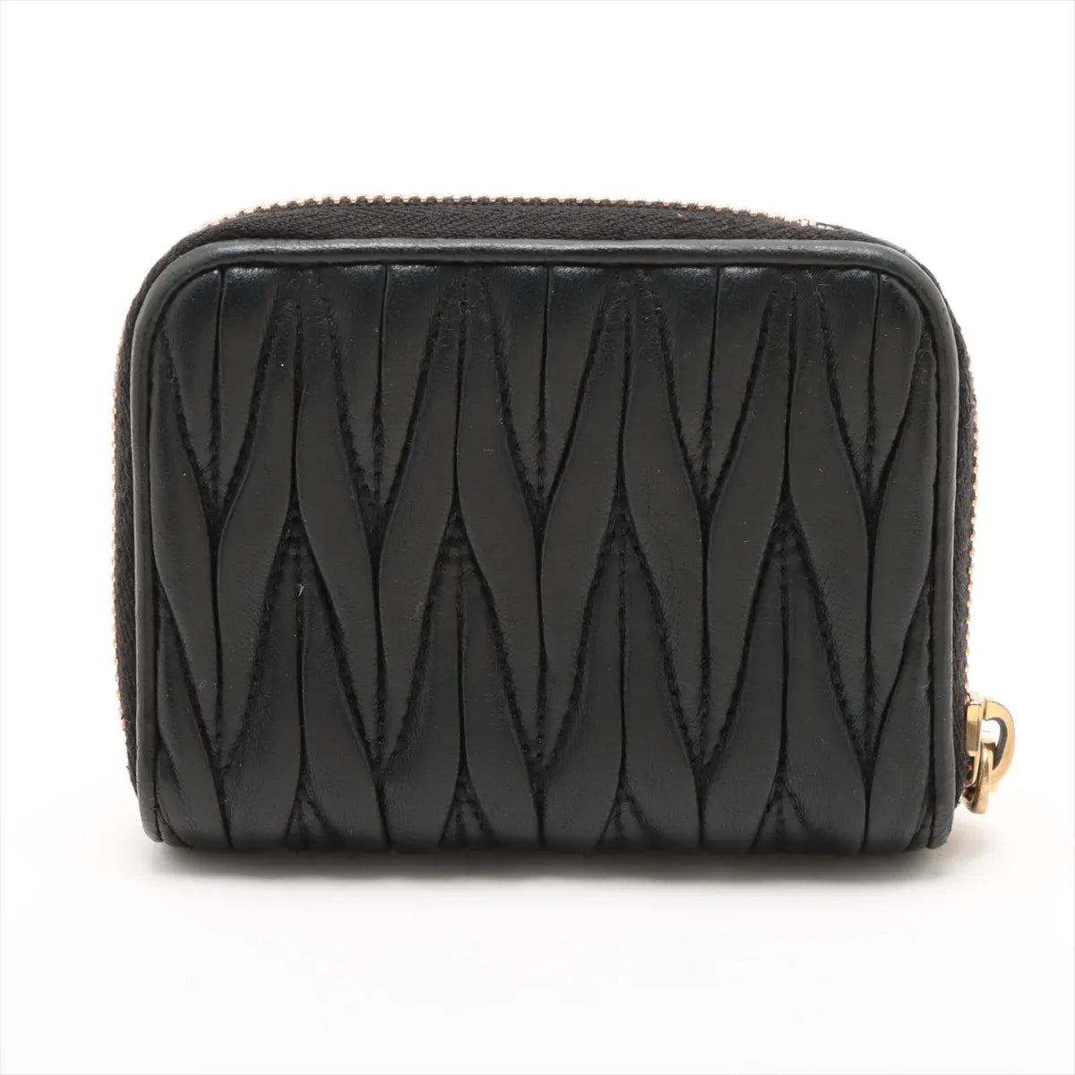 Miu Miu Matelassé Leather Coin Purse Black (SB08-1640)
