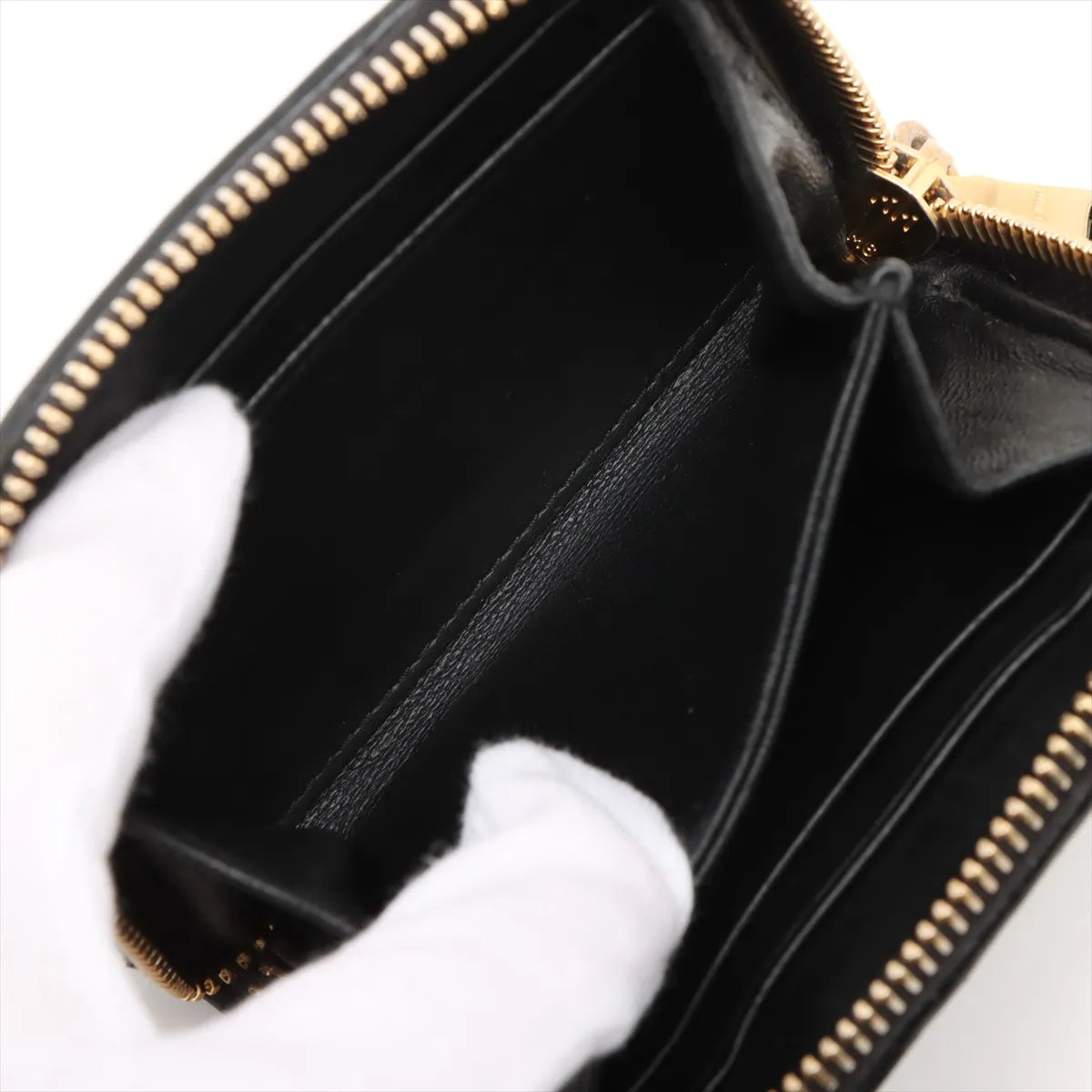 Miu Miu Matelassé Leather Coin Purse Black (SB08-1640)