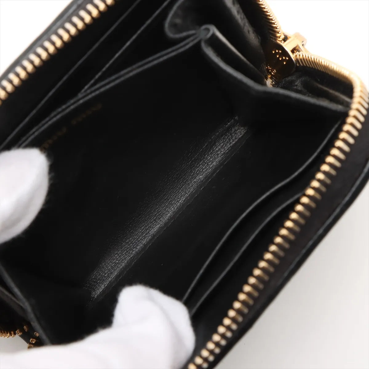 Miu Miu Matelassé Leather Coin Purse Black (SB08-1640)