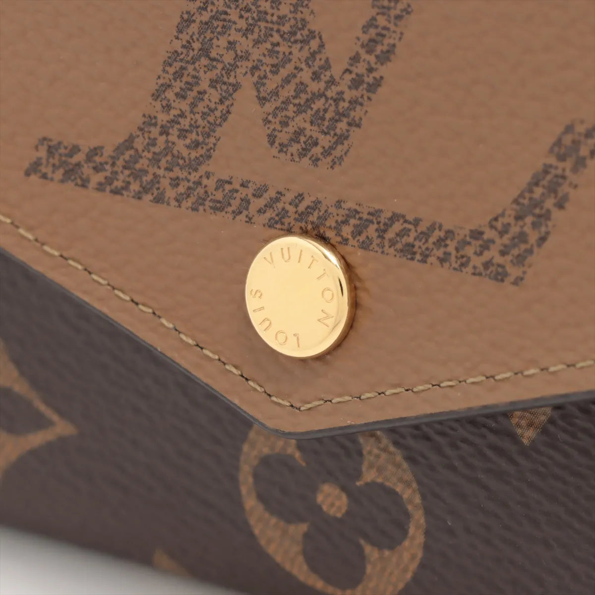 Louis Vuitton Giant Monogram Reverse Portefeuille Sarah Long Wallet (SB08-1793)