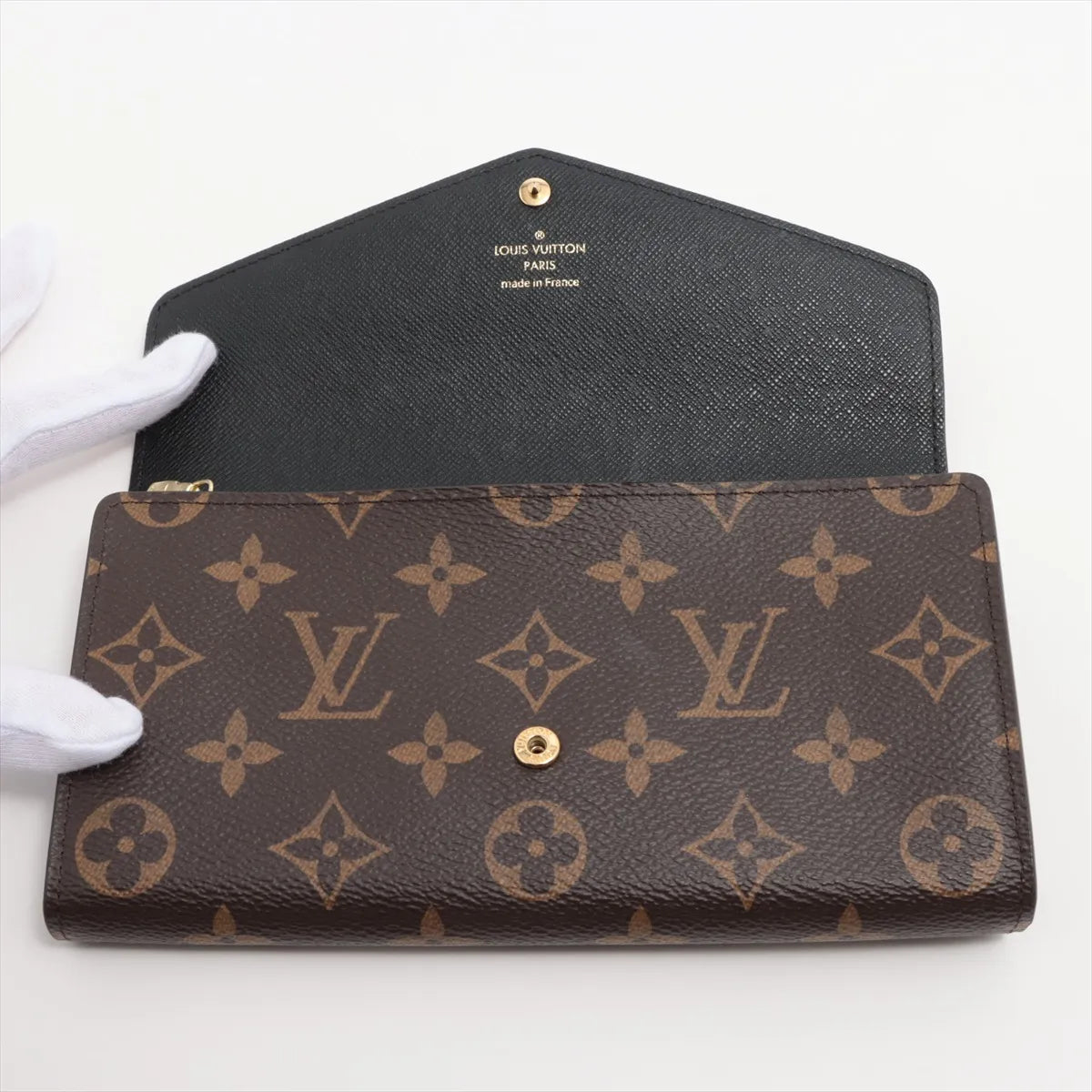 Louis Vuitton Giant Monogram Reverse Portefeuille Sarah Long Wallet (SB08-1793)