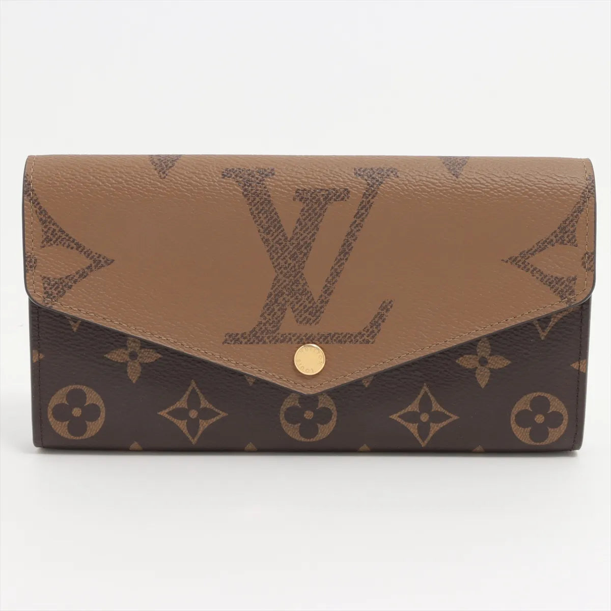 Louis Vuitton Giant Monogram Reverse Portefeuille Sarah Long Wallet (SB08-1793)
