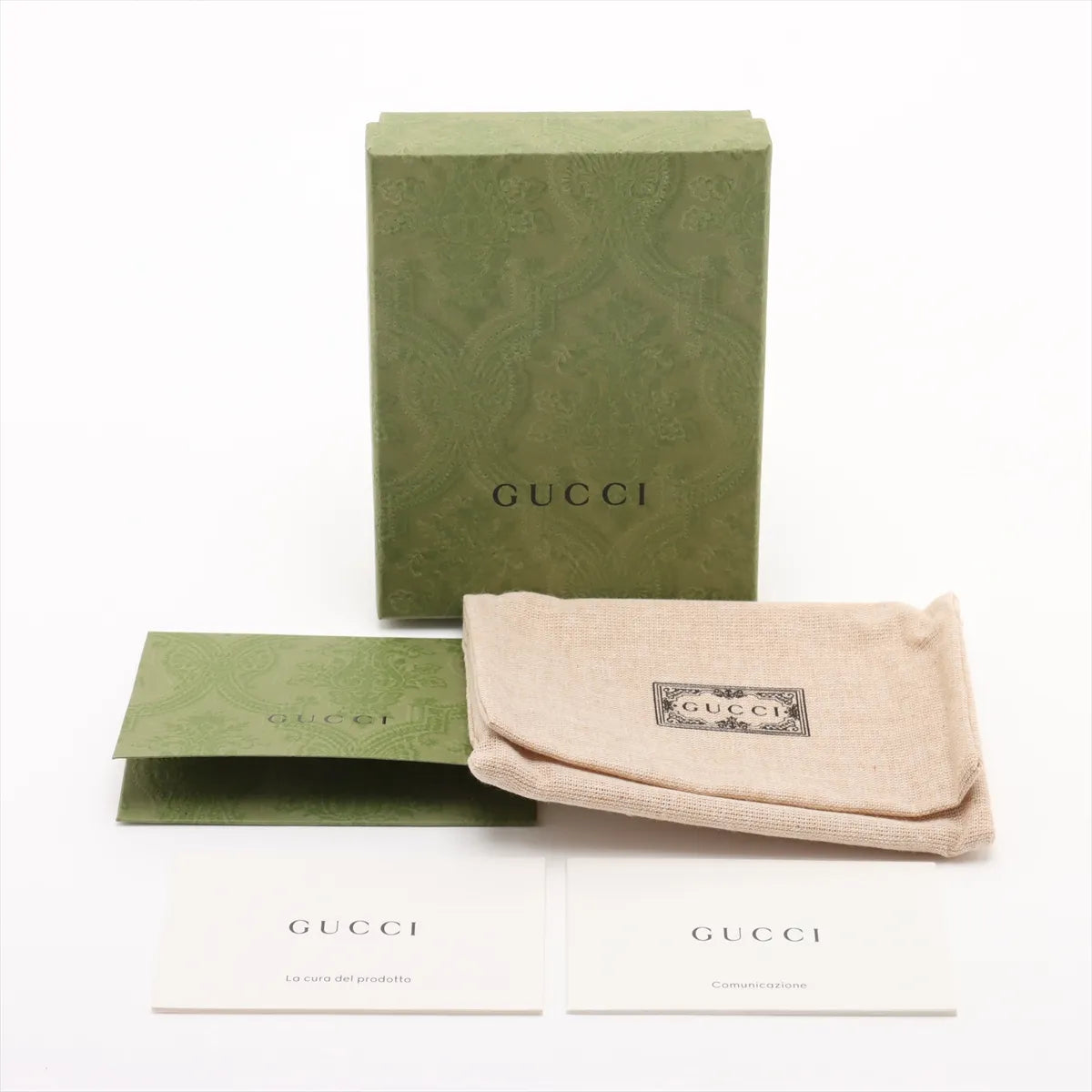 Gucci GG Supreme Leather and Canvas Card Case (MA08-1)