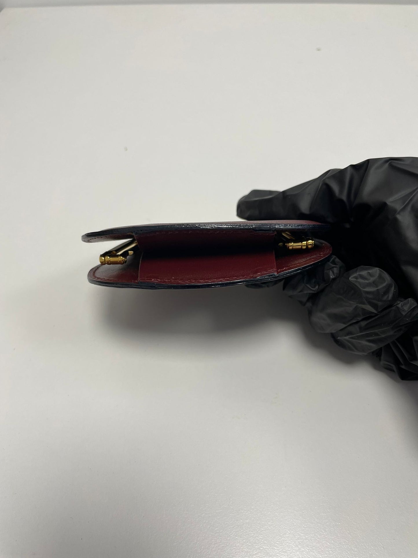 Cartier Must de Cartier Burgundy Calfskin Coin Purse 25729