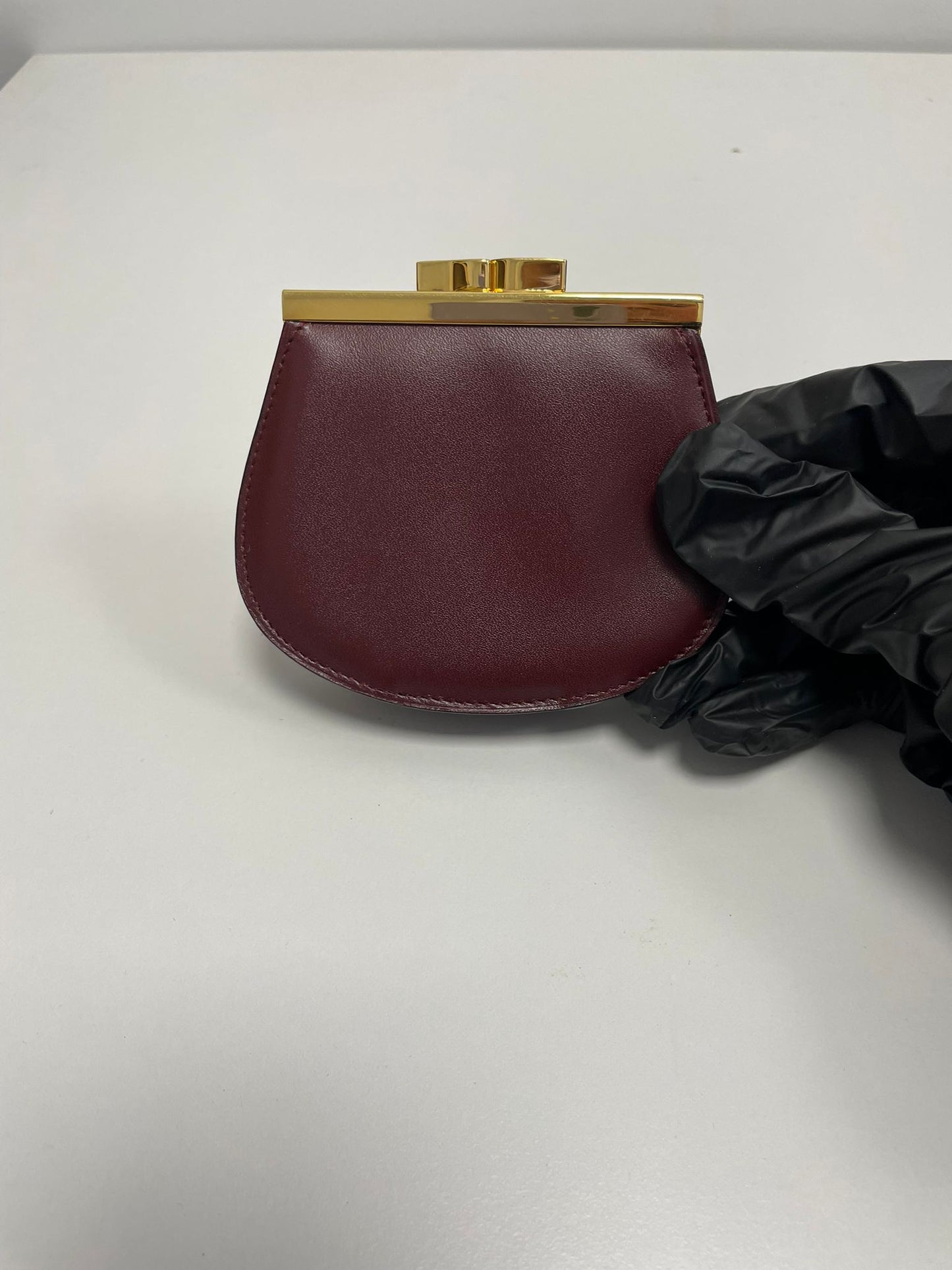 Cartier Must de Cartier Burgundy Calfskin Coin Purse 25729